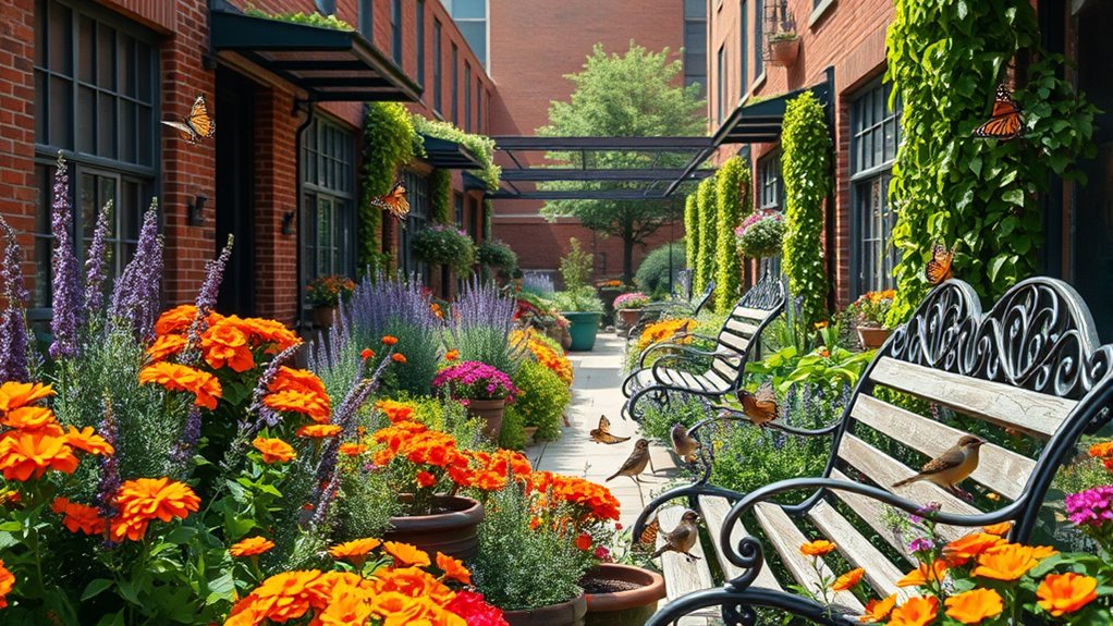 urban bird and butterfly habitats