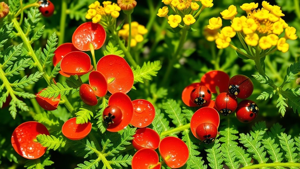 use plants to attract beneficial insects