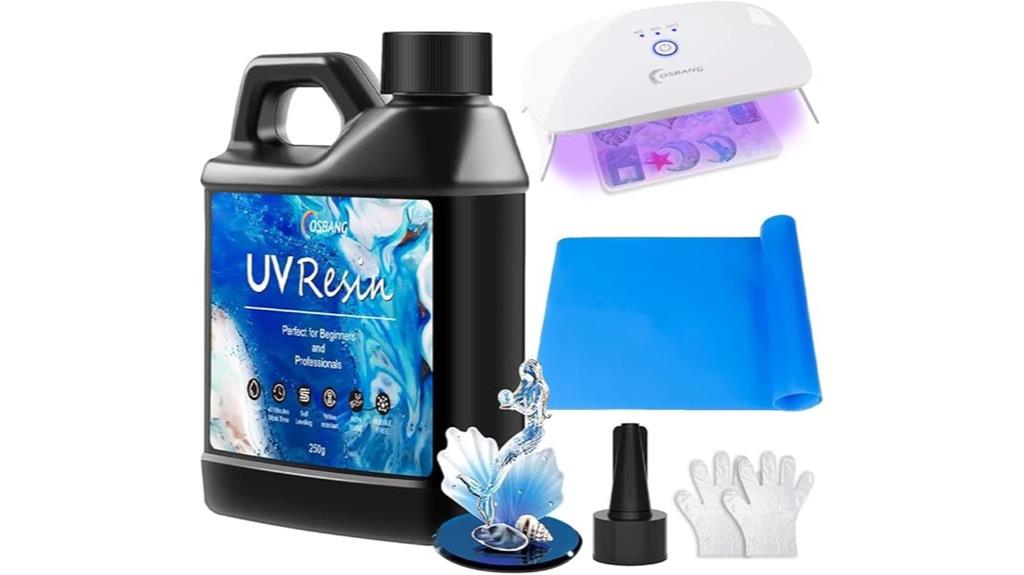 uv resin kit with light