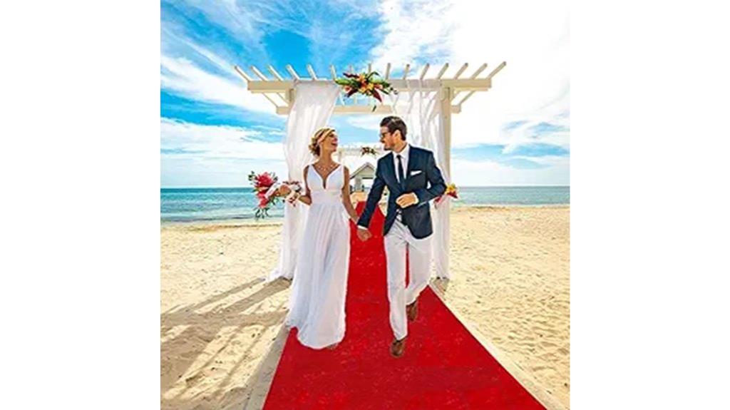 velvet 15ft wedding runner