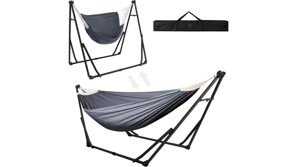 versatile hammock with stand
