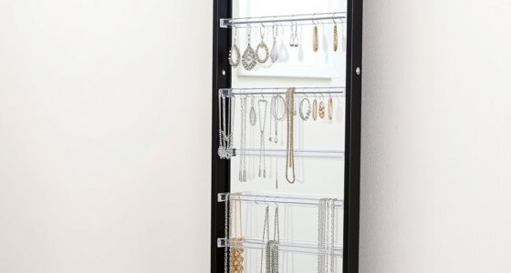 vertical jewelry organizer mirrors