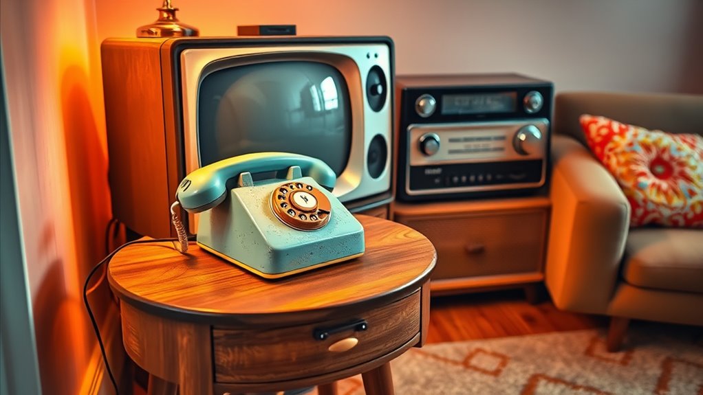 vintage electronics decor trend
