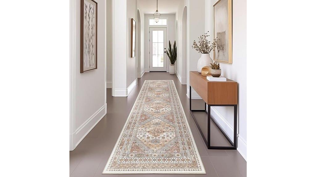 vintage orange runner rug