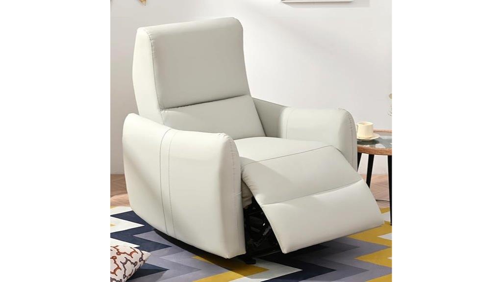wall hugging recliner with usb