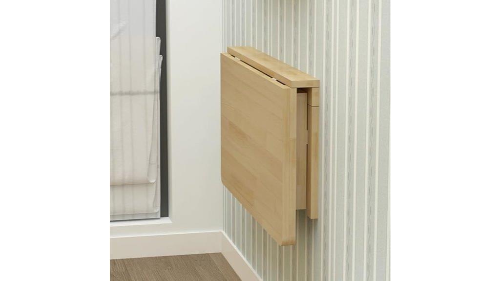 wall mounted folding laundry table