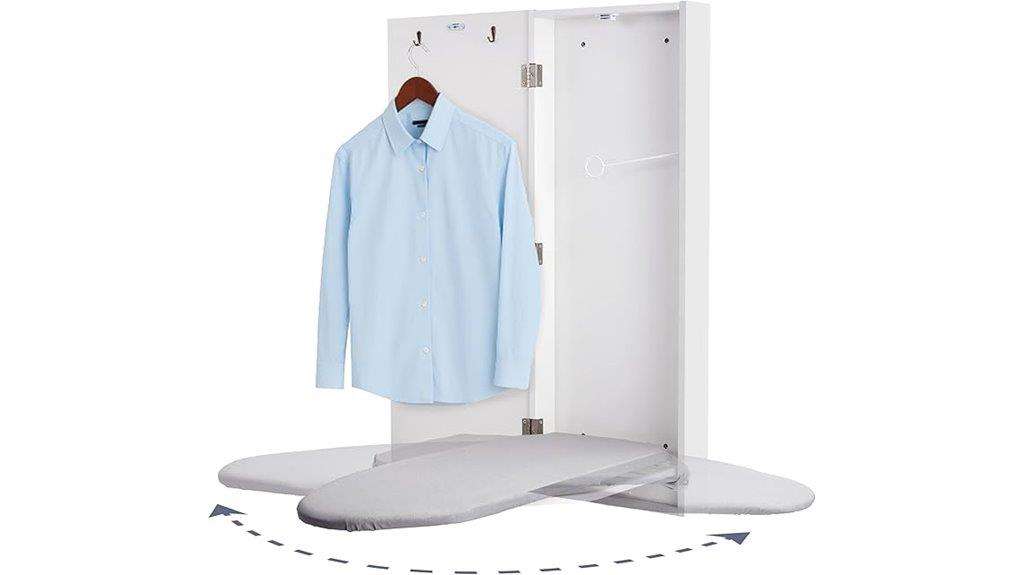 wall mounted swivel ironing board