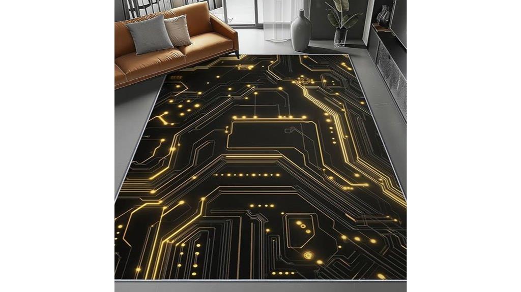 washable circuit board rug