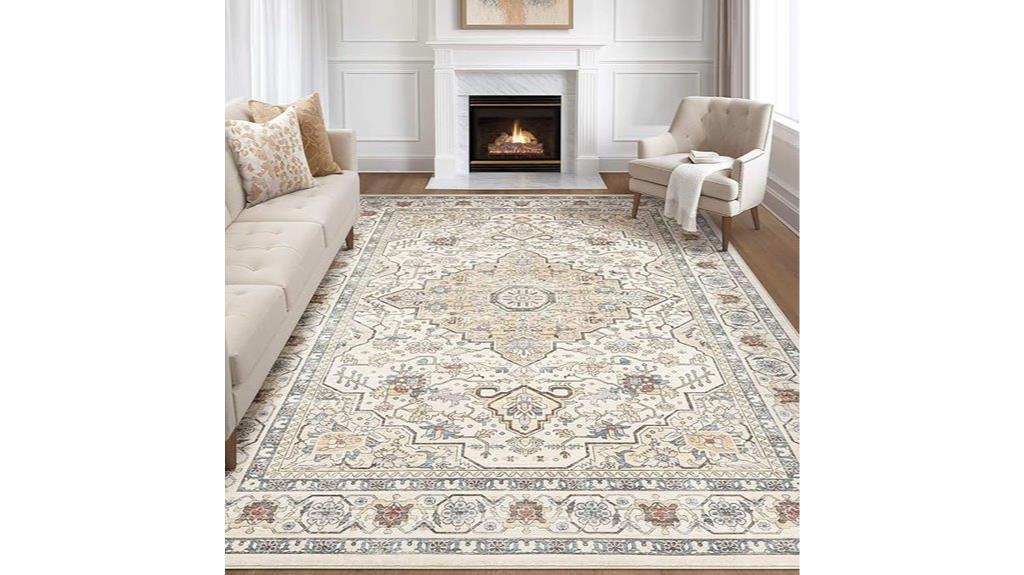 washable vintage boho rug