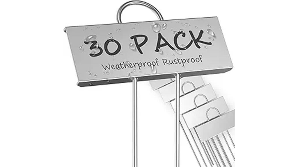 waterproof metal garden labels