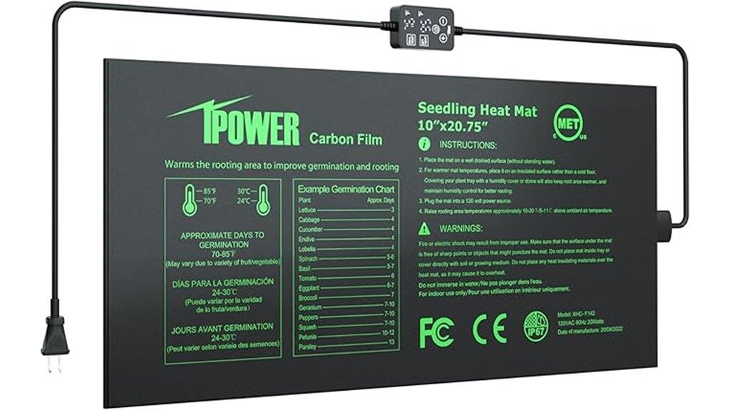 waterproof seedling heat mat
