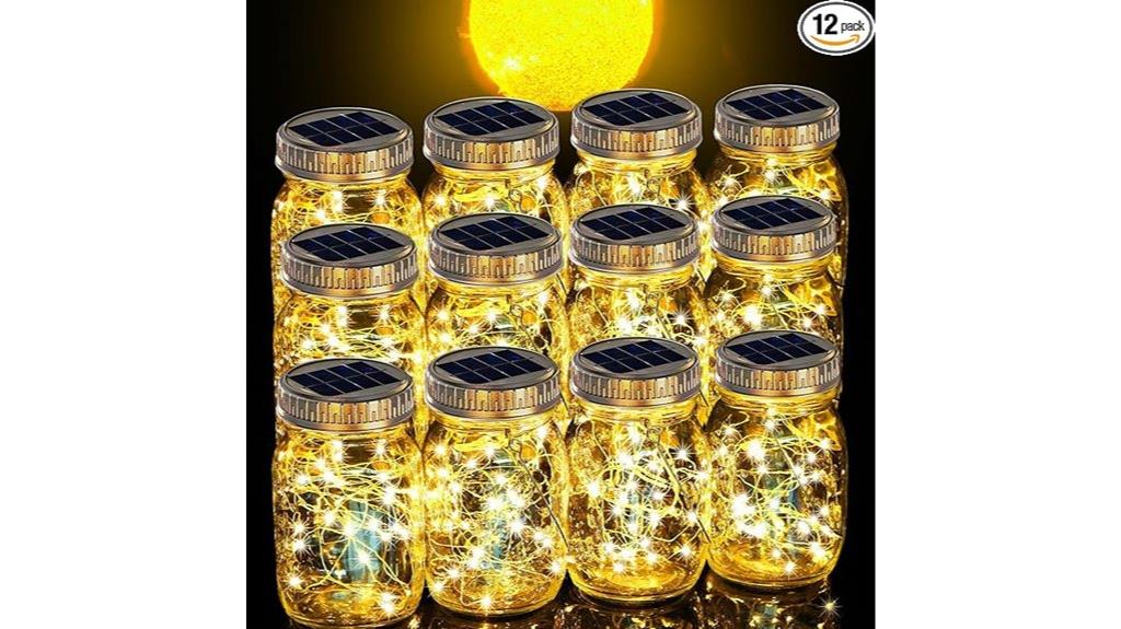 waterproof solar mason jars