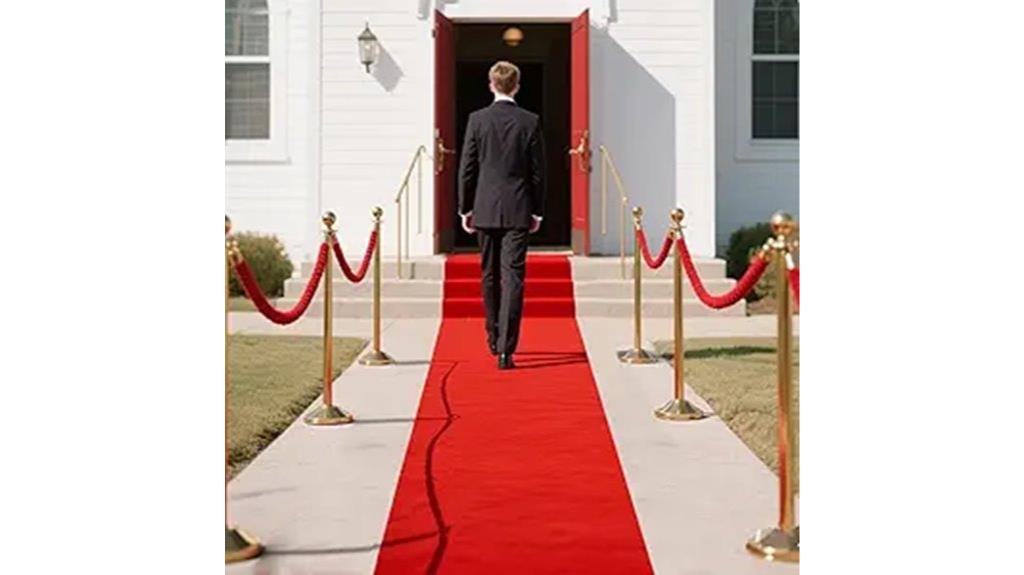 wedding event red carpet
