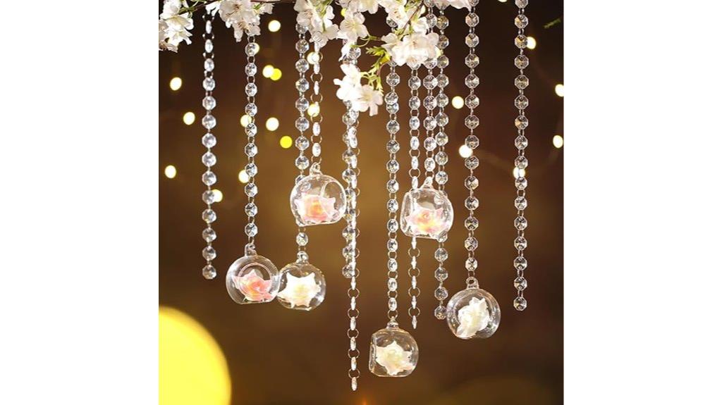 wedding glass globe decor