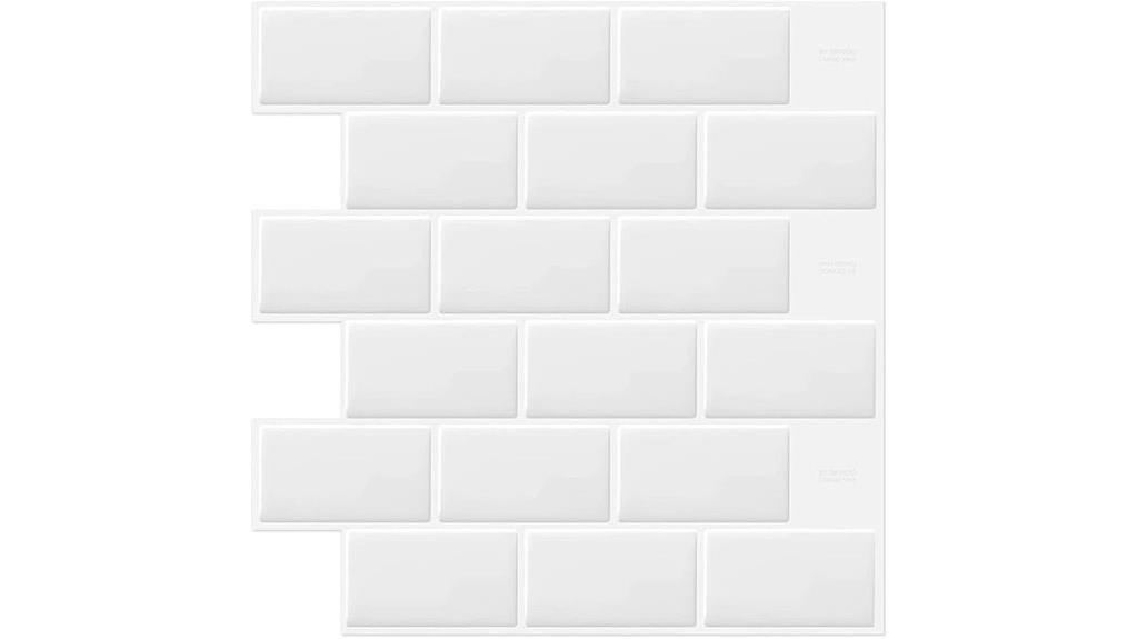 white 12x12 tile sheets