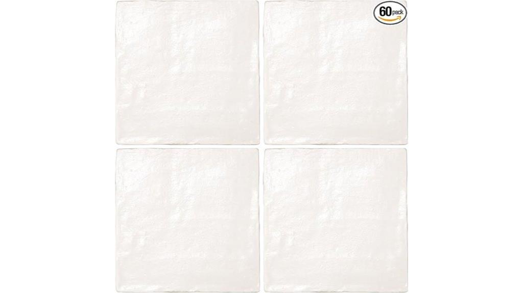 white ceramic subway tiles