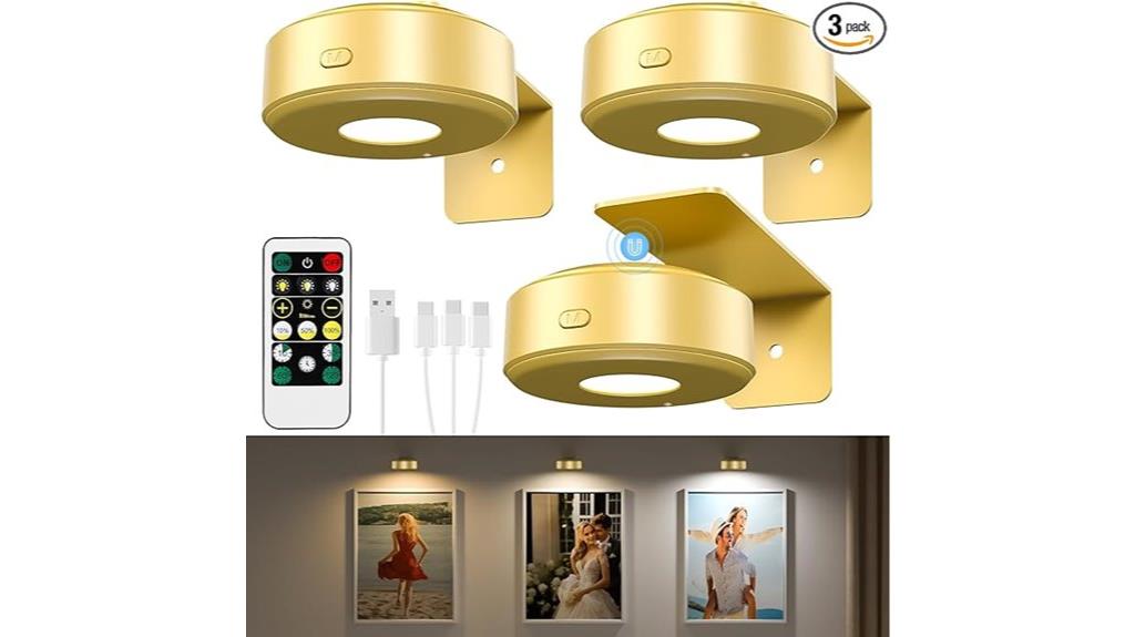 wireless picture light set