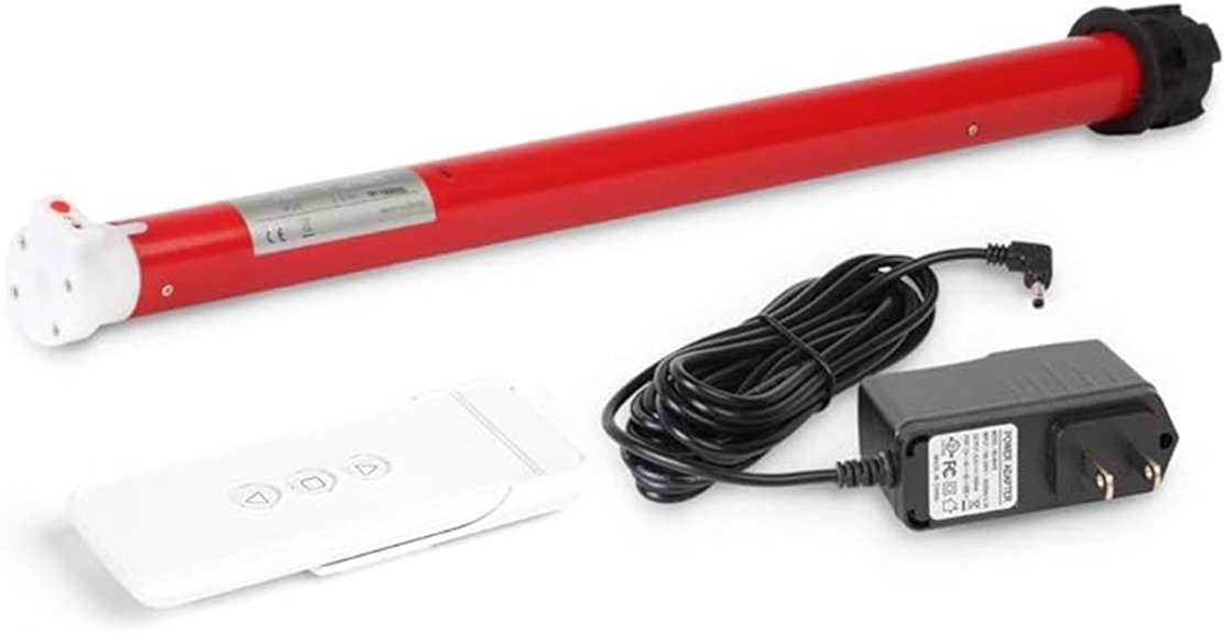 wireless rechargeable roller motor