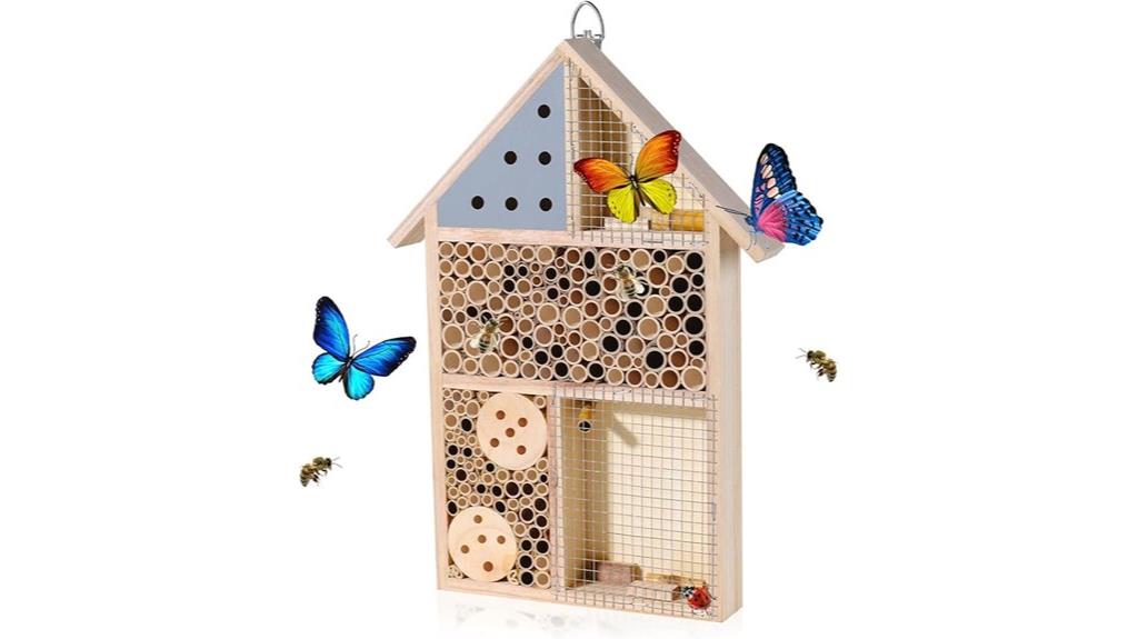 wooden garden insect shelter