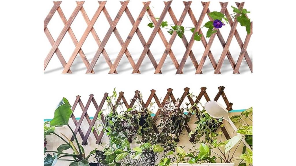 wooden outdoor lattice panels