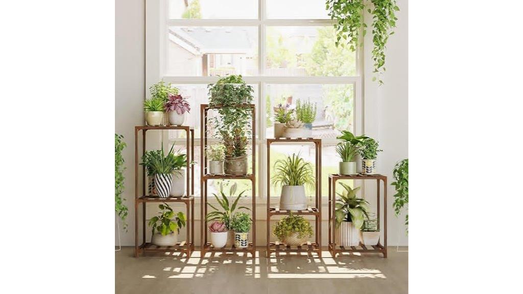 wooden plant stand sets
