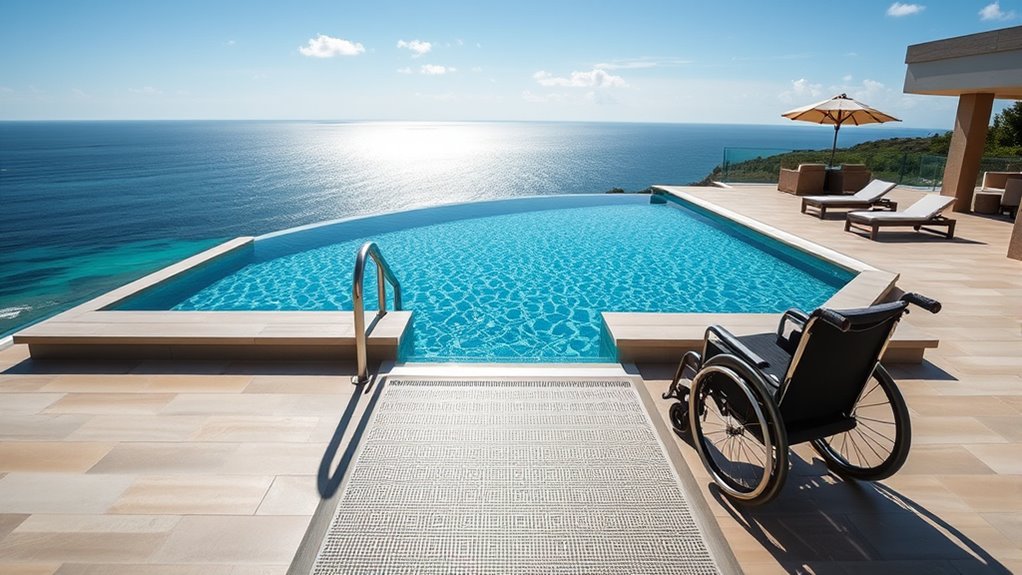 accessible infinity pool features