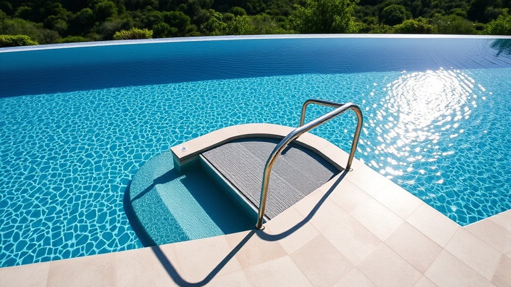accessible pool entry features