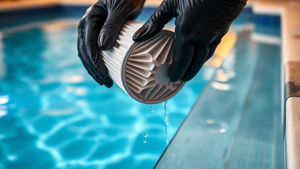 clean and replace pool filter