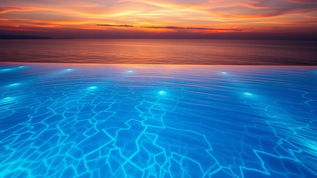 colorful underwater lighting effects
