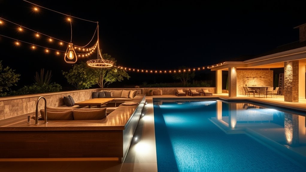 create inviting nighttime ambiance