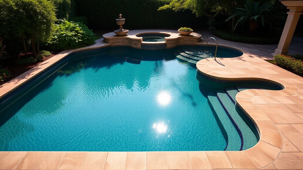 customizable modern pool aesthetics