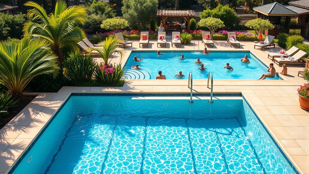 customizable swimming pool features
