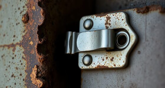 edge mounted corrosion resistant hardware