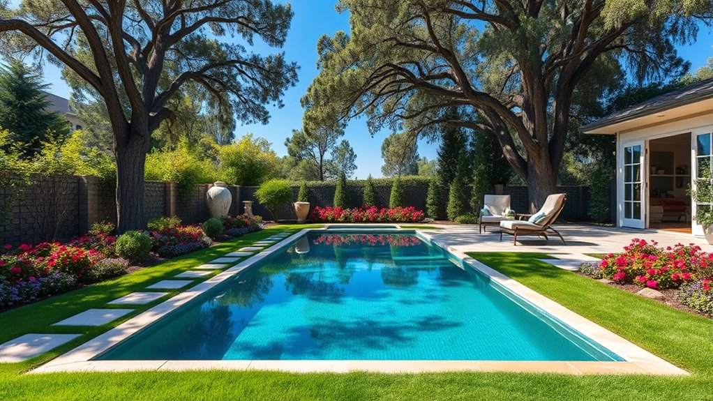 enhancing backyard with features