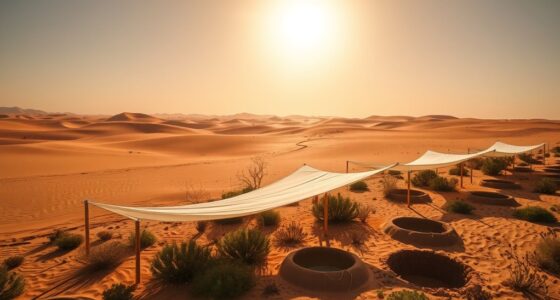 evaporation management in deserts