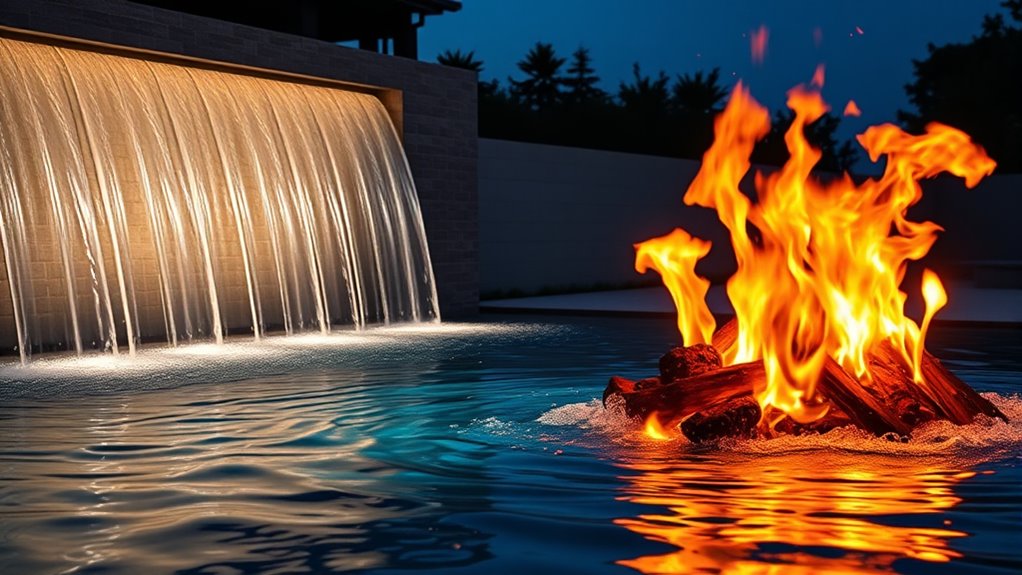 fire and water contrast harmony