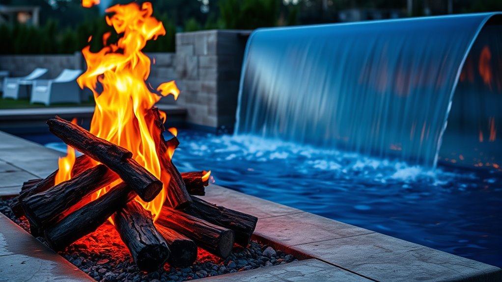 fire and water elements