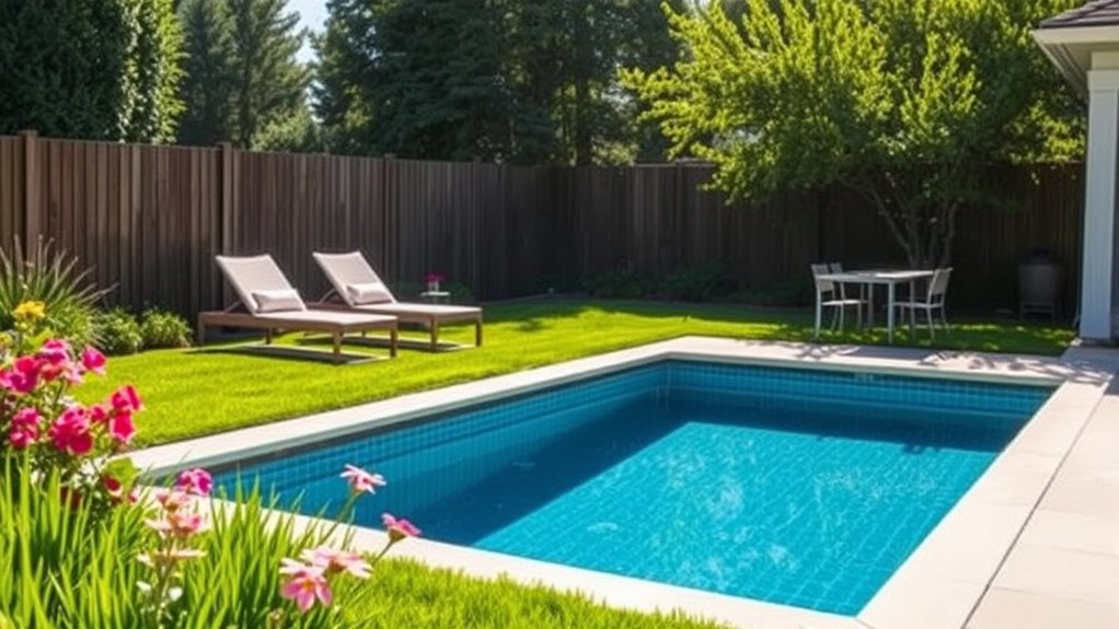 ideal pool installation site