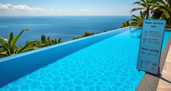 infinity pools water saving tips