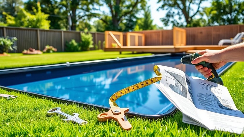 installing diy endless pool