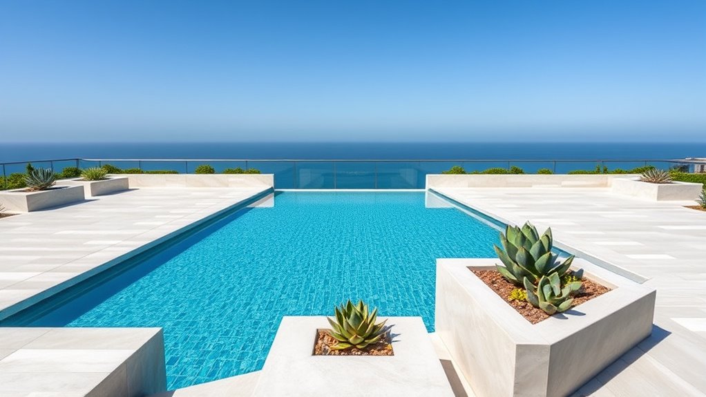 modern geometric pool design