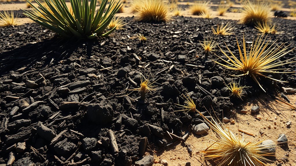 mulch reduces soil evaporation