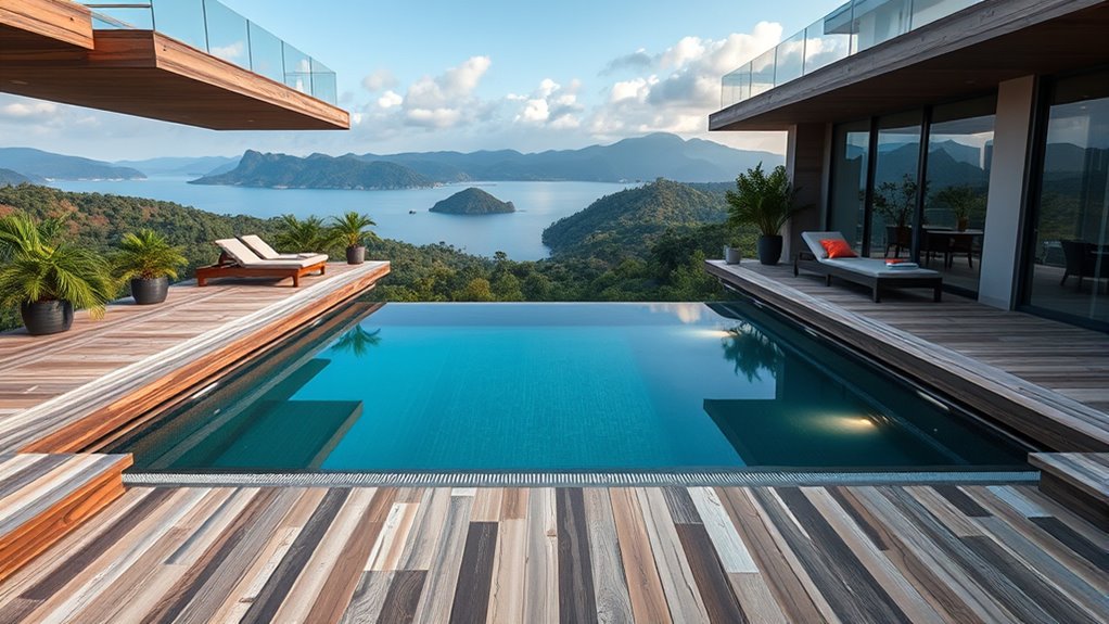 multi level deck for panoramic views