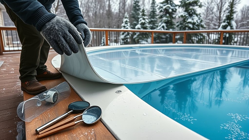 pool component cleaning and inspection