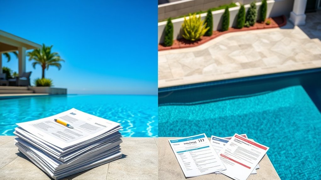 pool installation permit costs