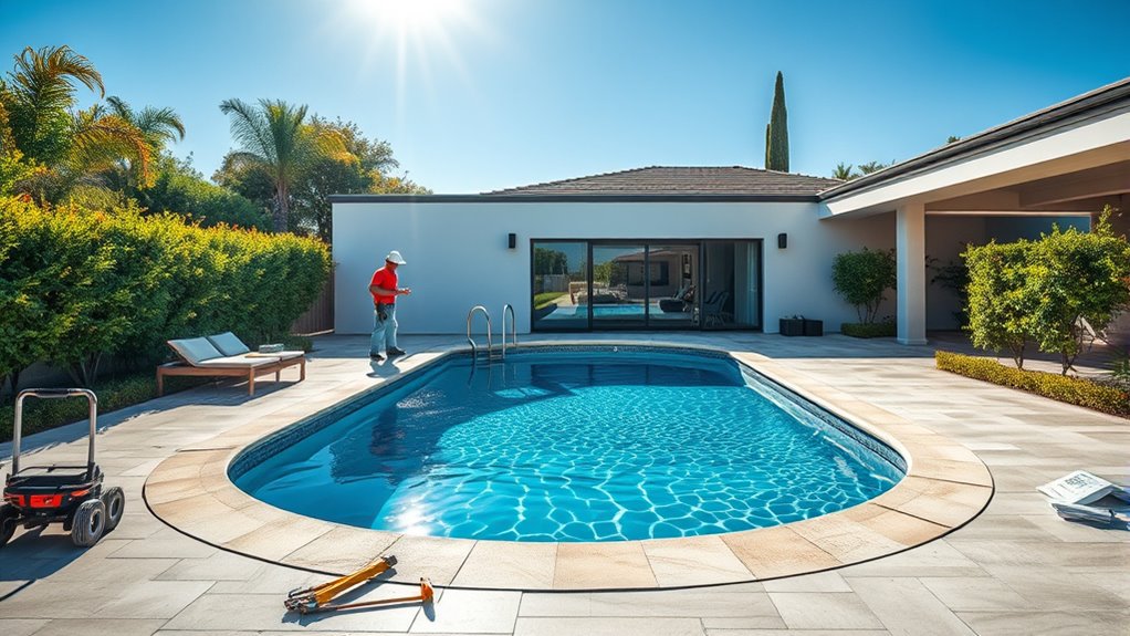 pool installation typically takes