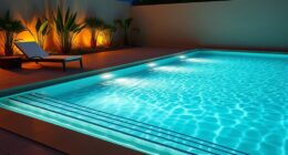 pool lighting and atmosphere