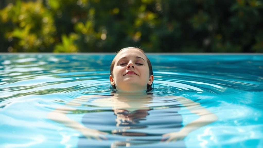 pool reduces anxiety and improves sleep