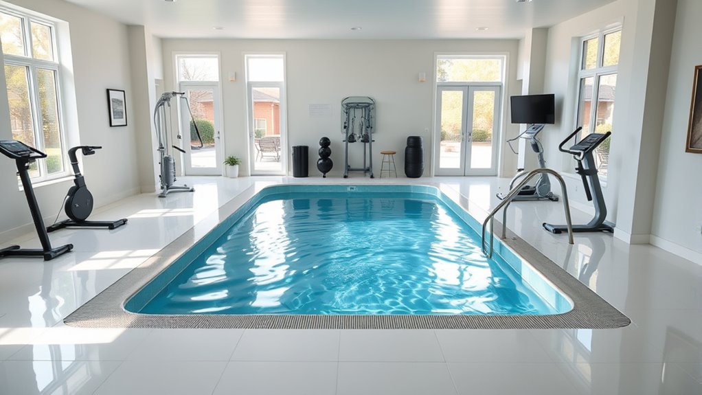pool size and clearance