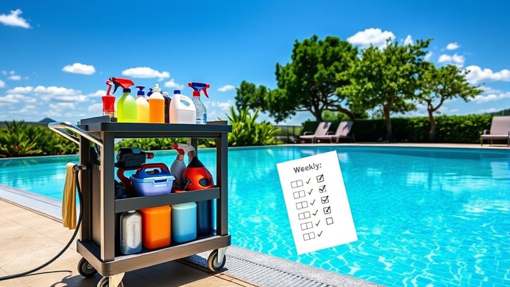 pool weekly maintenance checklist